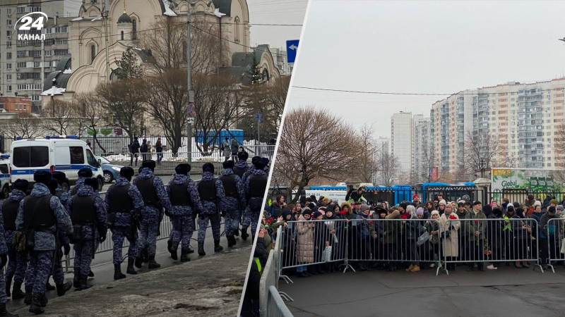 Rusia se despide de Navalny: hay muchas fuerzas de seguridad alrededor, se busca gente, francotiradores han sido vistos