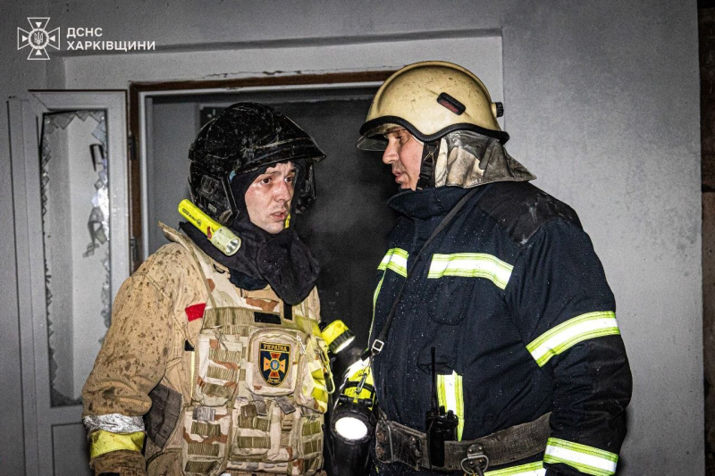 Explosiones en Jarkov la noche del 23 de marzo: un rescatista y un policía resultaron heridos