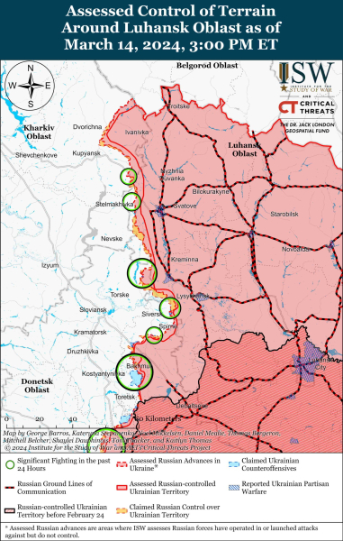 Mapa de operaciones militares para el 15 de marzo de 2024: situación en el frente 