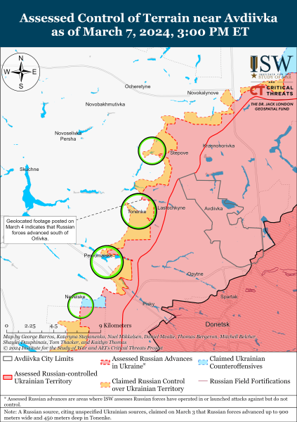 Mapa de operaciones militares el 8 de marzo de 2024: la situación en el frente