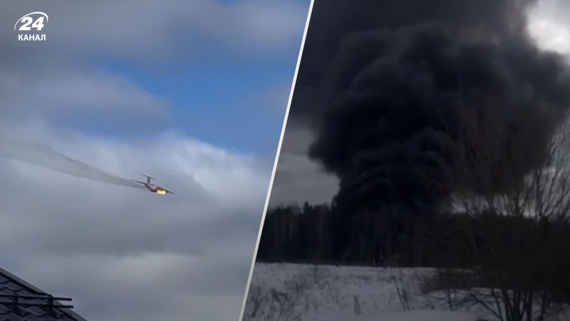 Un segundo antes de la caída: el momento del accidente del Il-76 cerca de Ivanovo fue captado en video