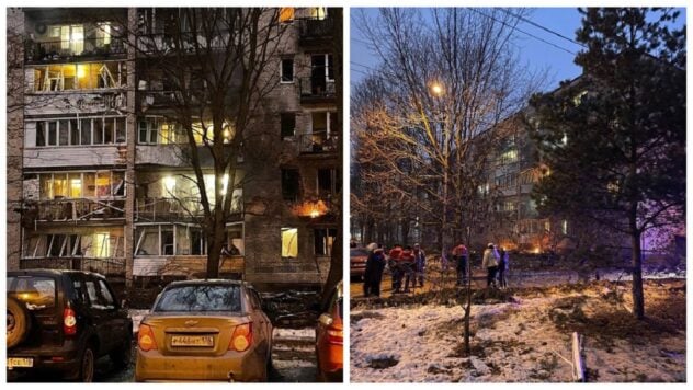 En San Petersburgo, un dron se estrelló contra un edificio residencial de 5 pisos