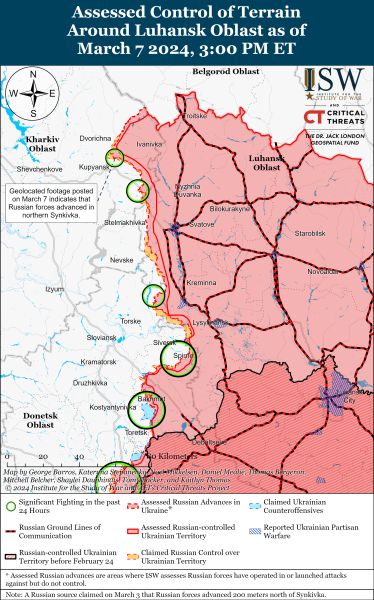 Mapa de operaciones militares el 8 de marzo de 2024: la situación en el frente