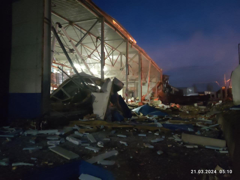 Ataque a Kiev: el almacén de Rozetka y las empresas de la industria alimentaria resultaron dañados