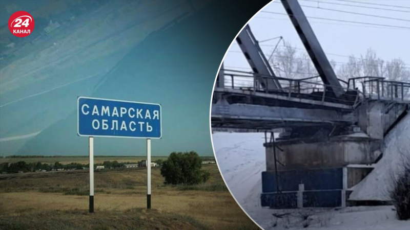 No sólo refinerías de petróleo: en la región de Samara intentaron volar un puente ferroviario