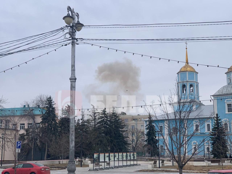 Un UAV atacó el edificio del FSB en Belgorod (foto, vídeo)