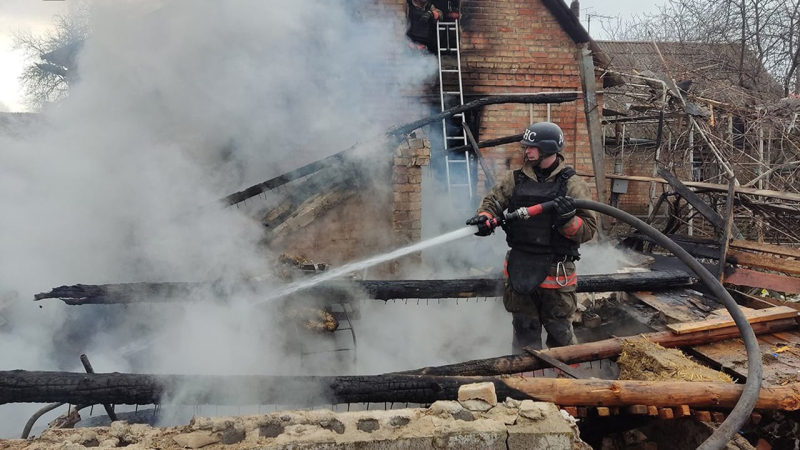 Bombardeo de Nikopol el 16 de marzo: se produjo un incendio y un residente local resultó herido