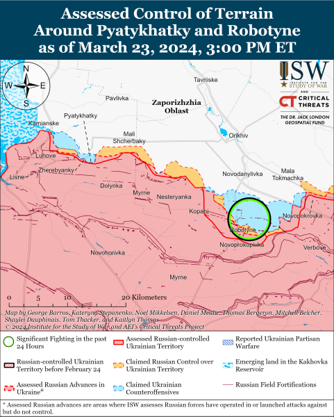 Mapa de operaciones militares al 24 de marzo de 2024: situación en el front
