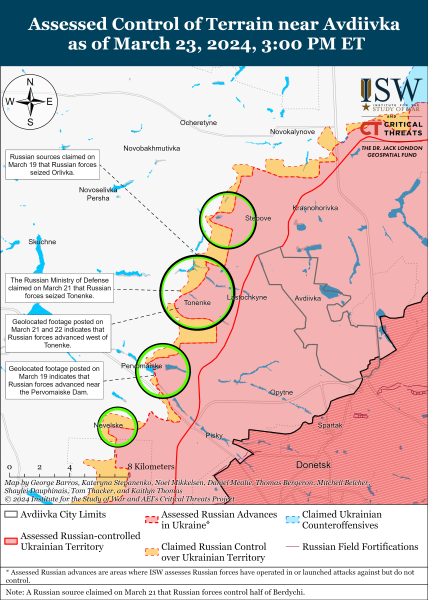 Mapa de operaciones militares al 24 de marzo de 2024: situación en el frente