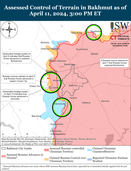 Mapa de operaciones militares para el 12 de abril de 2024: la situación en el frente