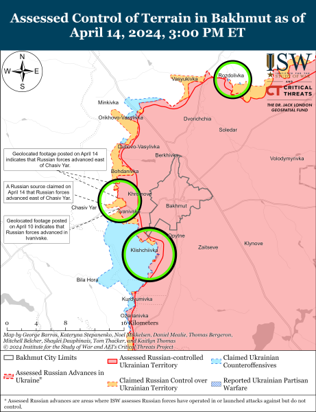 Mapa de operaciones militares para el 15 de abril de 2024: la situación en el frente