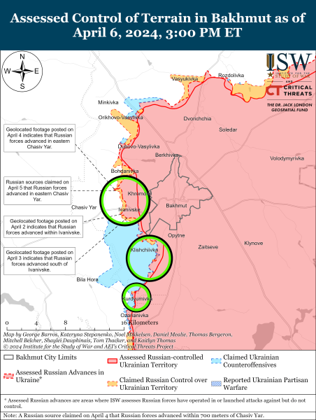 Mapa de operaciones militares para el 7 de abril de 2024: situación en el frente