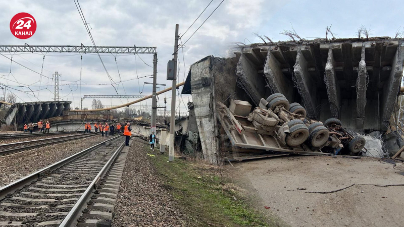 El momento de la colapso del puente en Testigos presenciales filmaron la región de Smolensk en Rusia: un video terrible