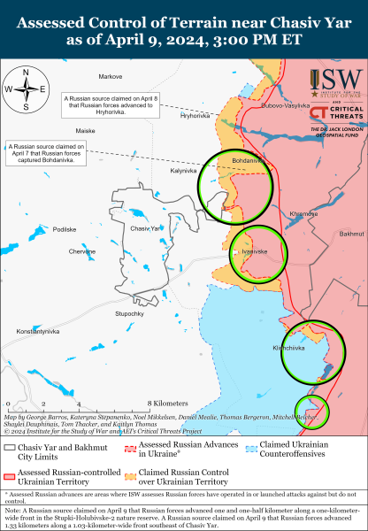 Mapa de operaciones militares para el 10 de abril de 2024: situación en el frente