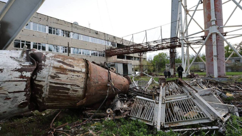 Huelga en la torre de televisión en Jarkov el 22 de abril: fotos y qué es Se sabe sobre la destrucción