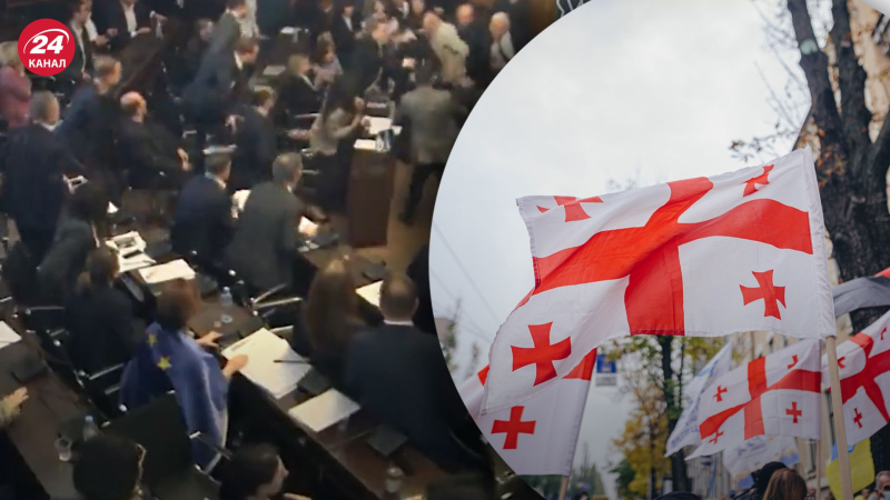 Consideramos la ley sobre “agentes extranjeros” : video pelea masiva en el parlamento de Georgia