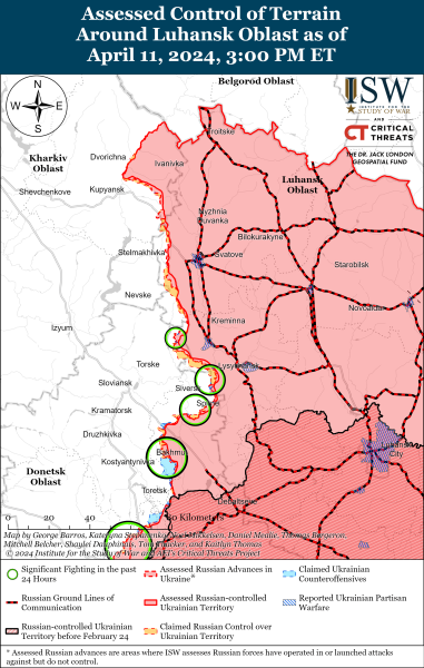 Mapa de operaciones militares el 12 de abril de 2024: la situación en el frente