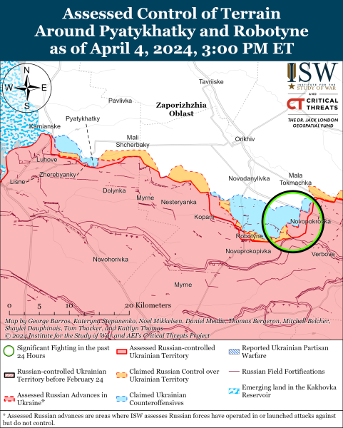 Mapa de operaciones militares el 5 de abril de 2024: situación en el frente