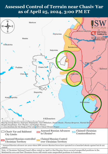 Mapa de operaciones militares para el 26 de abril de 2024: situación en el frente