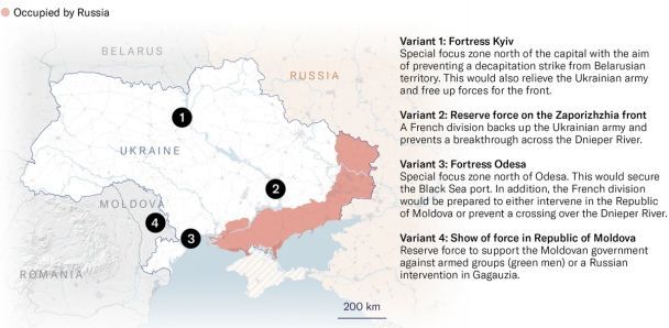  Ejército francés en Ucrania: la publicación suiza menciona cuatro escenarios principales de despliegue