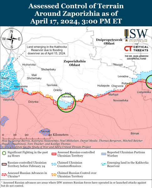 Mapa de operaciones militares el 18 de abril de 2024 - la situación en el frente