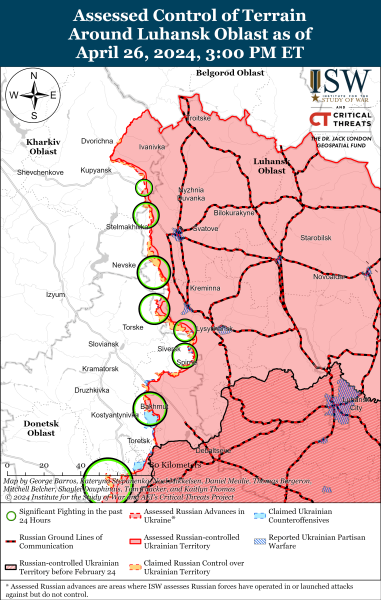 Mapa de operaciones militares el 27 de abril de 2024: la situación en el frente