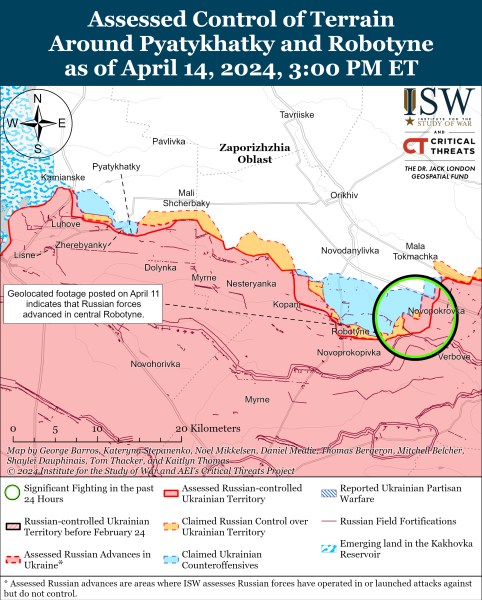 Mapa de operaciones militares para el 15 de abril de 2024: situación en el frente