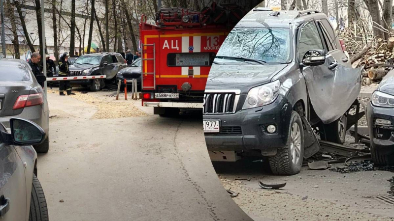 Un traidor del SBU “explotó” en Moscú: el momento en que su coche explotó fue captado en vídeo 