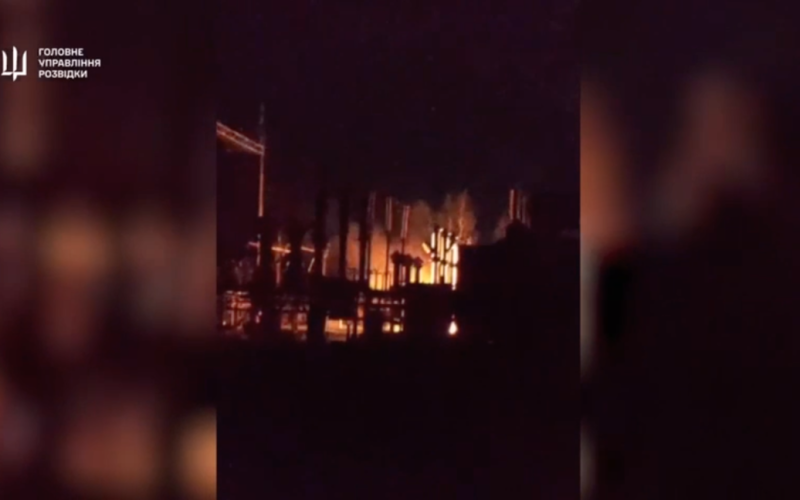 B La subestación de Bryansk estaba en llamas: las instalaciones militares de la Federación Rusa fueron desconectadas (vídeo)