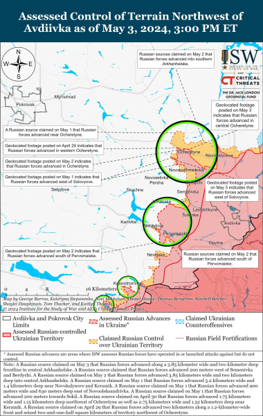 Mapa de operaciones militares el 4 de mayo de 2024: la situación en el frente