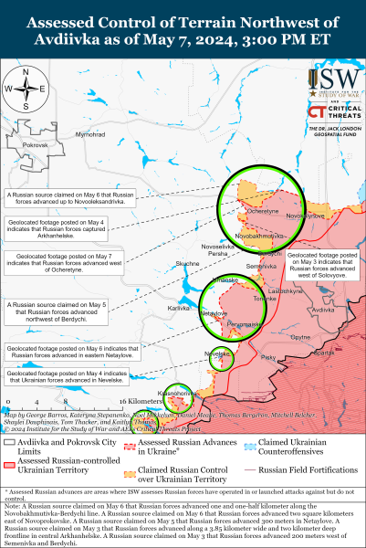 Mapa de operaciones militares el 8 de mayo de 2024: el situación en el frente