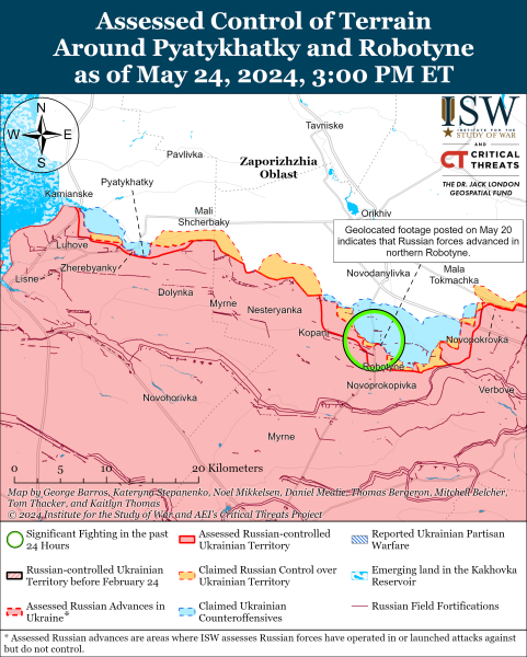 Mapa de operaciones militares al 25 de mayo de 2024: situación en el frente