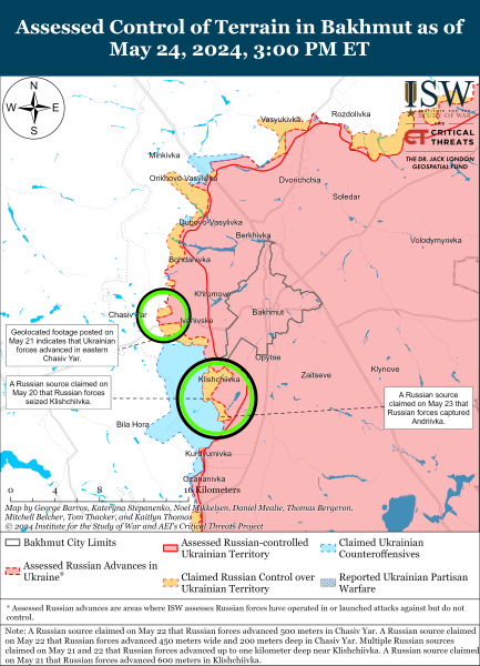 Mapa de operaciones militares el 25 de mayo de 2024: situación en el frente