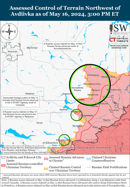 Mapa de operaciones militares para el 17 de mayo de 2024: situación en el frente