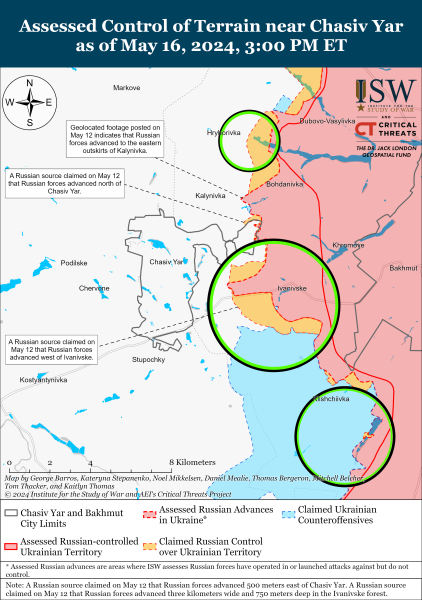 Mapa de operaciones militares al 17 de mayo de 2024: situación en el frente