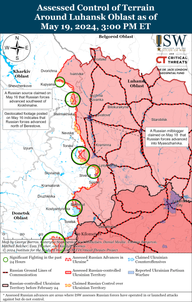Mapa de operaciones militares para el 20 de mayo de 2024: situación en el frente