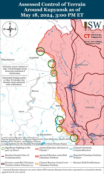 Mapa de operaciones militares para el 19 de mayo de 2024: situación en el frente