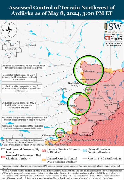 Mapa de operaciones militares para el 9 de mayo de 2024: situación en el frente