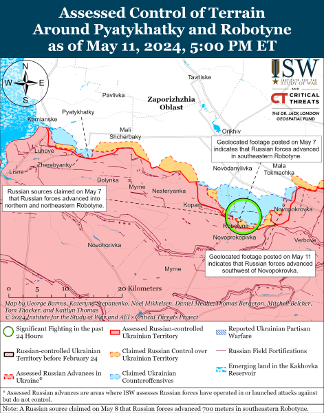 Mapa de operaciones militares al 12 de mayo de 2024: situación en el frente