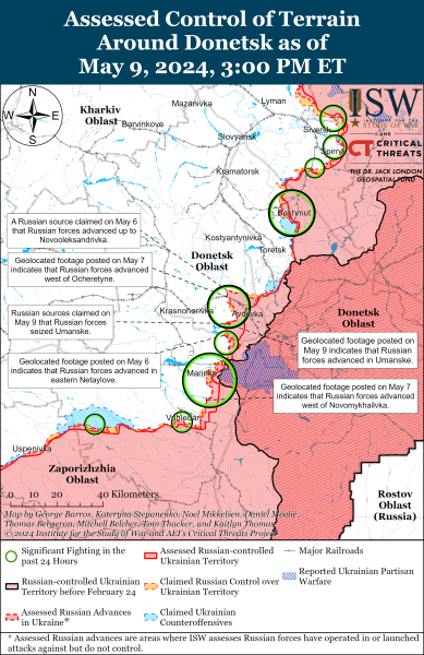 Mapa de operaciones militares para el 10 de mayo de 2024: la situación en el frente 