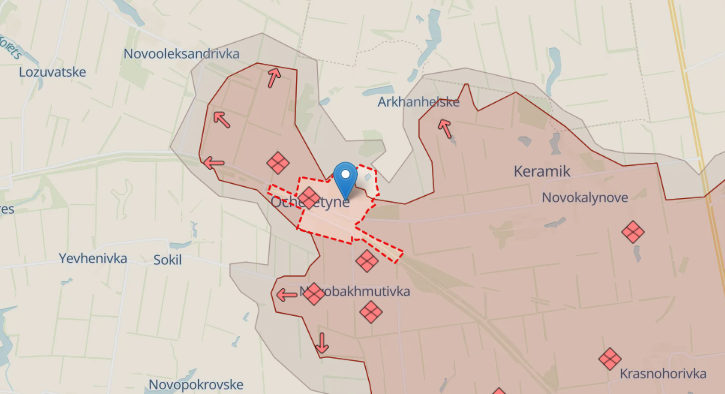 Las tropas rusas lograron afianzarse en Ocheretino, continúan los intensos combates — OSGV Khortitsa