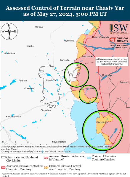 Mapa de operaciones militares el 28 de mayo de 2024 - la situación en el frente