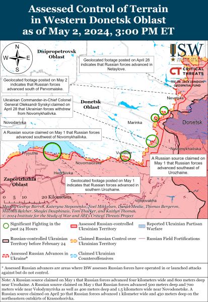 Mapa de operaciones militares el 3 de mayo de 2024: situación en el frente