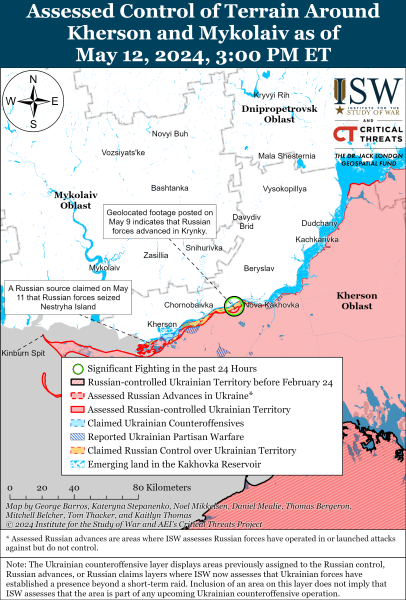 Mapa de operaciones militares del 13 de mayo de 2024: situación en el frente