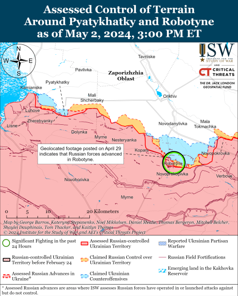 Mapa de operaciones militares para el 3 de mayo de 2024: la situación en el frente