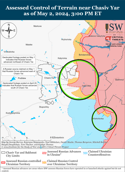 Mapa de operaciones militares el 3 de mayo de 2024: la situación en el frente