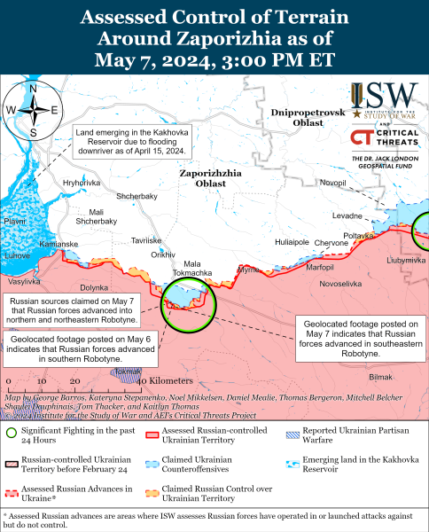 Mapa de operaciones militares para el 8 de mayo de 2024 - la situación en el frente