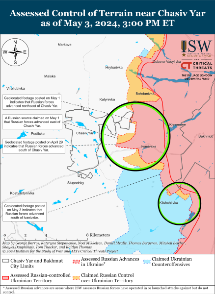 Mapa de operaciones militares el 4 de mayo de 2024: situación en el frente