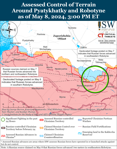 Mapa de operaciones militares para el 9 de mayo de 2024: situación en el frente