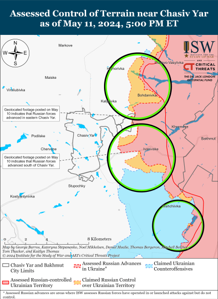 Mapa de operaciones militares para el 12 de mayo de 2024: la situación en el frente